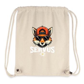 Servus Fuchs Bayer Bier Party Fuchs - Stanley/Stella recycelter Gym Bag - Naturweiß - Vorne