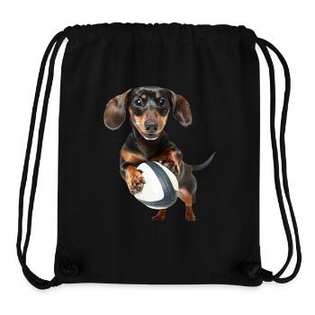 Dackel - Stanley/Stella recycelter Gym Bag - Schwarz - Vorne