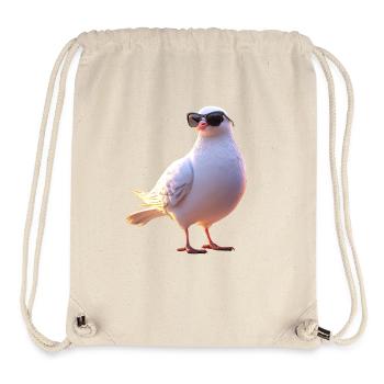 Taube Weiß Stadttaube Ringeltaube Weiße Tauben - Stanley/Stella recycelter Gym Bag - Naturweiß - Vorne