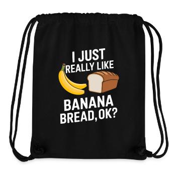 Bananenbrot Spruch Lustiges Bananenbrot Geschenk - Stanley/Stella recycelter Gym Bag - Schwarz - Vorne