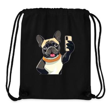 DOG SMARTPHONE - Stanley/Stella Recycled Gym Bag - black - Front