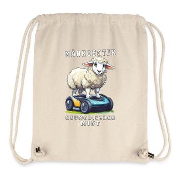SCHAF MÄHROBOTER NEUMODISCHER MIST - Stanley/Stella recycelter Gym Bag - Naturweiß - Vorne