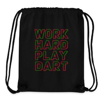 Work Hard Play Dart Dartsport - Stanley/Stella recycelter Gym Bag - Schwarz - Vorne