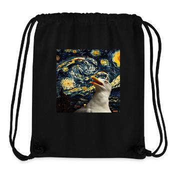 Möwe - Stanley/Stella recycelter Gym Bag - Schwarz - Vorne