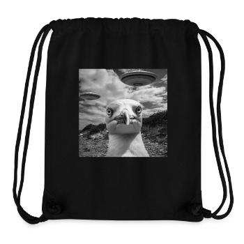 Möwe - Stanley/Stella recycelter Gym Bag - Schwarz - Vorne