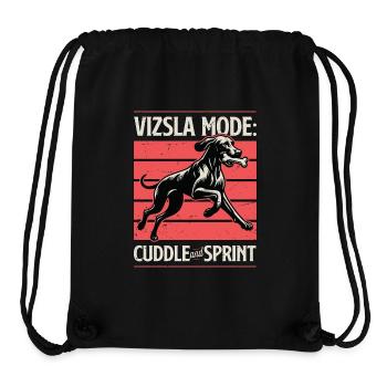 Vizsla Mode Cuddle And Sprint Dog Lover Pet Owner - Stanley/Stella Recycled Gym Bag - black - Front