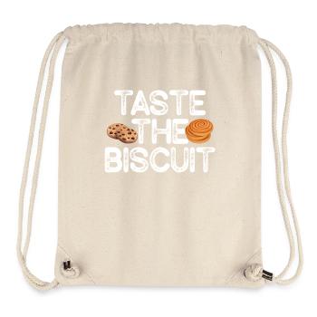 Taste The Biscuit Taste The Goodness - Stanley/Stella Recycled Gym Bag - natural - Front