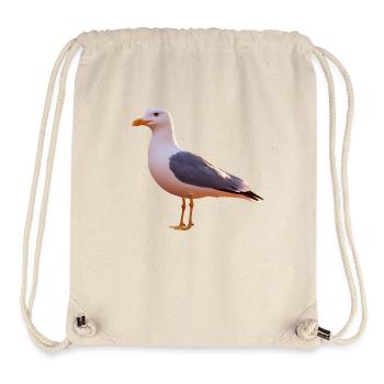 Möwe Strand Meer Nordsee Ostsee Silbermöwe Möwen - Stanley/Stella recycelter Gym Bag - Naturweiß - Vorne