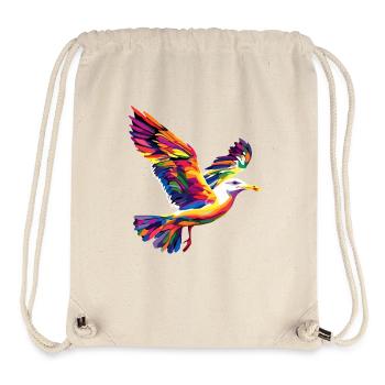 Möwe Strand Meer Nordsee Ostsee Silbermöwe Möwen - Stanley/Stella recycelter Gym Bag - Naturweiß - Vorne