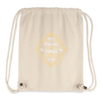 Look vintage anniversaire 1965 - Sac à cordon recyclé Stanley/Stella - blanc naturel - Devant
