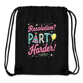 Resolution Party Design – Lustiges Silvester Motiv - Stanley/Stella recycelter Gym Bag - Schwarz - Vorne