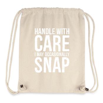 Handle with care - Stanley/Stella Recycled Gym Bag - natural - Front