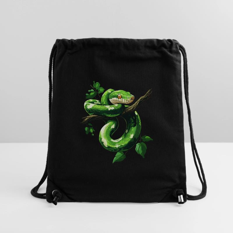 Green Tree Python Snakes Lover Terrarium Stanley/Stella Recycled Gym Bag