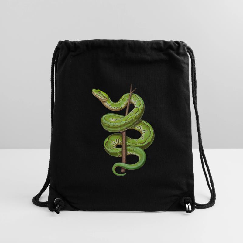 Arbre vert Python Serpents Amoureux Terrarium Sac à cordon recyclé Stanley/Stella