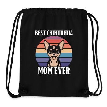 Chihuahua Saying Mom Funny Chihuahua Gift - Stanley/Stella Recycled Gym Bag - black - Front