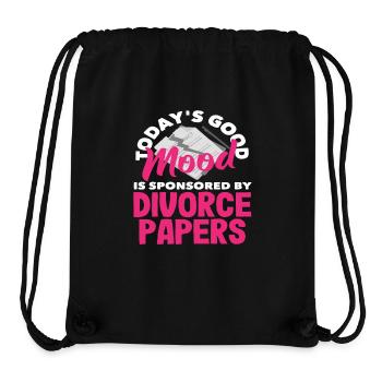 La Bonne Humeur du jour sponsorisée par Divorce - Sac à cordon recyclé Stanley/Stella - noir - Devant