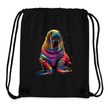 Walross - Stanley/Stella recycelter Gym Bag - Schwarz - Vorne