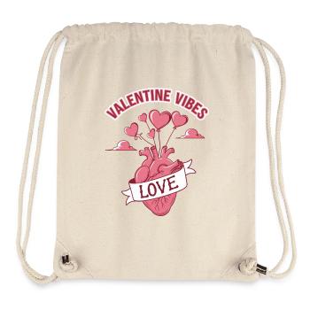 Valentine Vibes für verliebte zu Valentinstag - Stanley/Stella recycelter Gym Bag - Naturweiß - Vorne