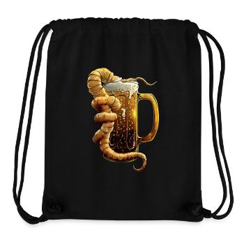 Wurm Bier - Stanley/Stella recycelter Gym Bag - Schwarz - Vorne