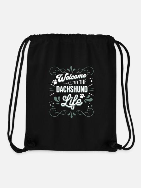 Dachshund - Stanley/Stella recycelter Gym Bag - Schwarz