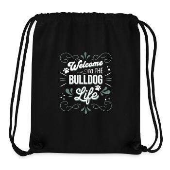 Bulldog - Stanley/Stella recycelter Gym Bag - Schwarz - Vorne