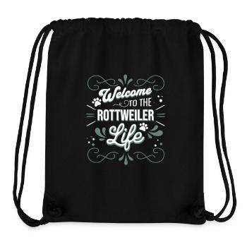 Rottweiler - Stanley/Stella recycelter Gym Bag - Schwarz - Vorne