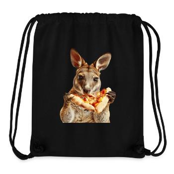 Wallaby - Stanley/Stella recycelter Gym Bag - Schwarz - Vorne