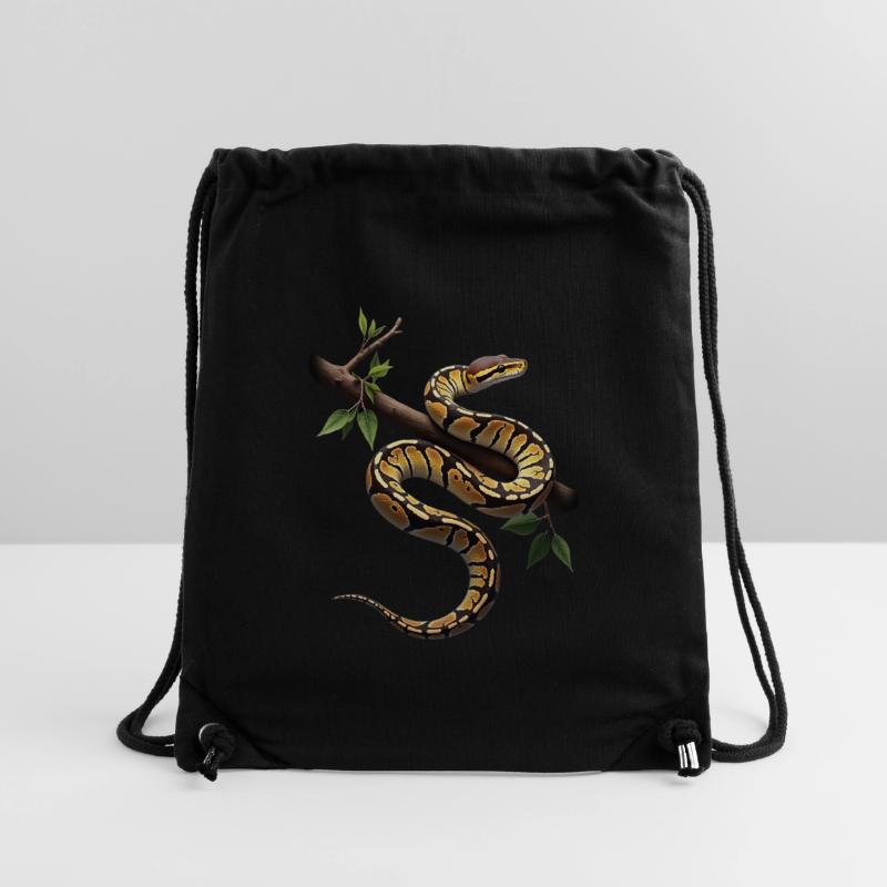 Königspython Schlangen Liebhaber Terrarium Python Stanley/Stella recycelter Gym Bag