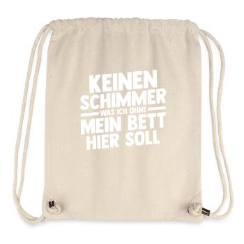 Langschläfer Shlafen Faul - Stanley/Stella recycelter Gym Bag - Naturweiß - Vorne