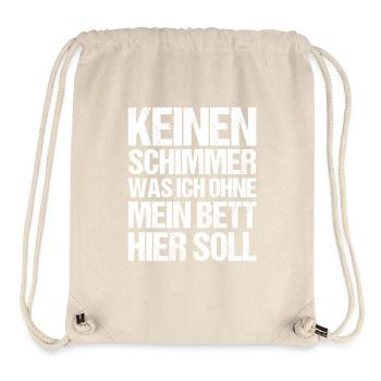 Langschläfer Shlafen Faul - Stanley/Stella recycelter Gym Bag - Naturweiß - Vorne