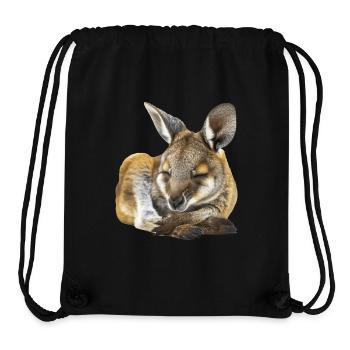 Wallaby - Stanley/Stella recycelter Gym Bag - Schwarz - Vorne