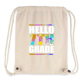 7. Klasse - Stanley/Stella recycelter Gym Bag - Naturweiß - Vorne