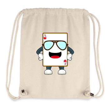 Cartes de poker poker - Sac à cordon recyclé Stanley/Stella - blanc naturel - Devant