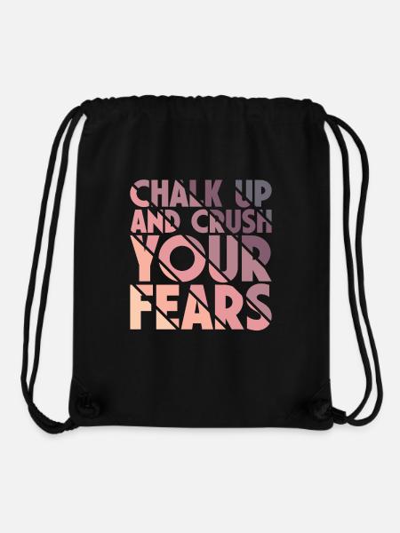 Bouldering Chalk Up Boulderer - Stanley/Stella Recycled Gym Bag - black