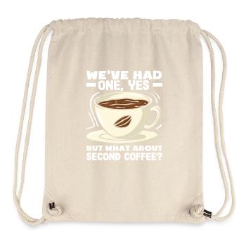 Coffee Lovers Second Coffee Slogan - Sac à cordon recyclé Stanley/Stella - blanc naturel - Devant