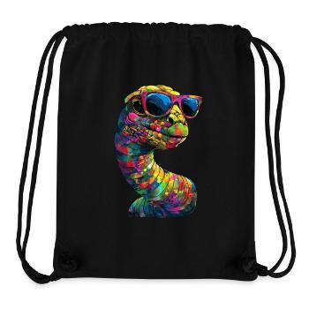 Wurm - Stanley/Stella recycelter Gym Bag - Schwarz - Vorne