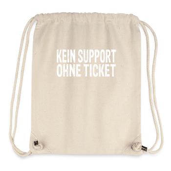 Kein Support Ohne Ticket - Stanley/Stella recycelter Gym Bag - Naturweiß - Vorne