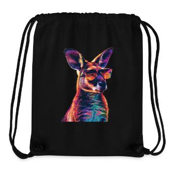 Wallaby - Stanley/Stella recycelter Gym Bag - Schwarz - Vorne