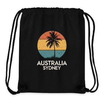 Australia Sydney - Stanley/Stella Recycled Gym Bag - black - Front