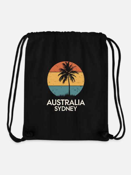 Australia Sydney - Stanley/Stella Recycled Gym Bag - black