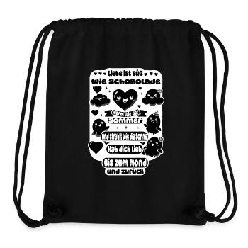 Love Is Sweet As Chocolate – Heartfelt Design - Stanley/Stella Recycled Gym Bag - black - Front
