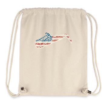 Saxophones American Flag - Stanley/Stella Recycled Gym Bag - natural - Front