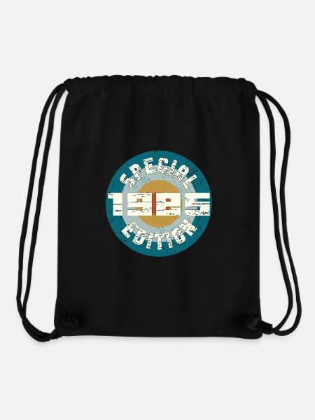 Special Edition 1985 Geburtstag Geschenk Vintage - Stanley/Stella recycelter Gym Bag - Schwarz