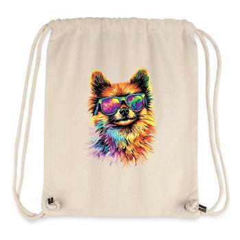 Pomeranian Pomeranian Pom Sweet German Spitz - Stanley/Stella Recycled Gym Bag - natural - Front