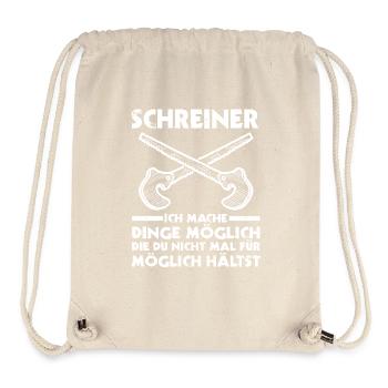 Tischler Zimmermann Schreiner - Stanley/Stella recycelter Gym Bag - Naturweiß - Vorne