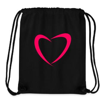 Herz Design zum Valentinstag Liebe Valentinstag - Stanley/Stella recycelter Gym Bag - Schwarz - Vorne