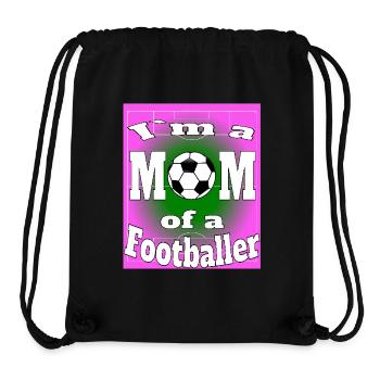 Mama Fussball Kind Sport Familie Geschenk - Stanley/Stella recycelter Gym Bag - Schwarz - Vorne