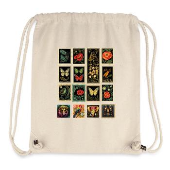 Dekorative ausgefallene Briefmarken - Stanley/Stella recycelter Gym Bag - Naturweiß - Vorne