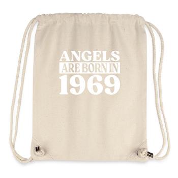 Angels born in 1969 Birthday - Stanley/Stella Recycled Gym Bag - natural - Front