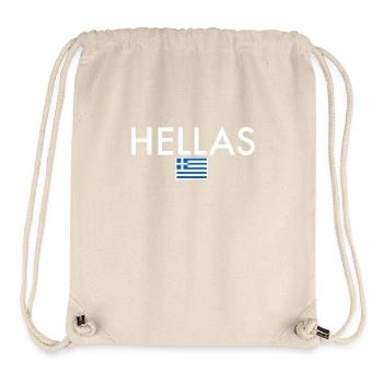 Hellas Grèce Drapeau grec Grec - Sac à cordon recyclé Stanley/Stella - blanc naturel - Devant